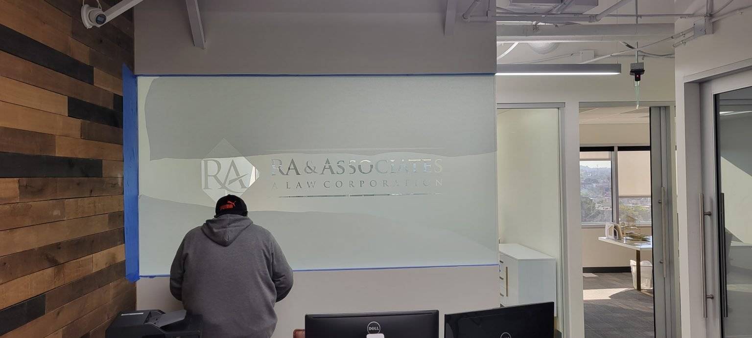 Law Office Frosted Window Graphics 7