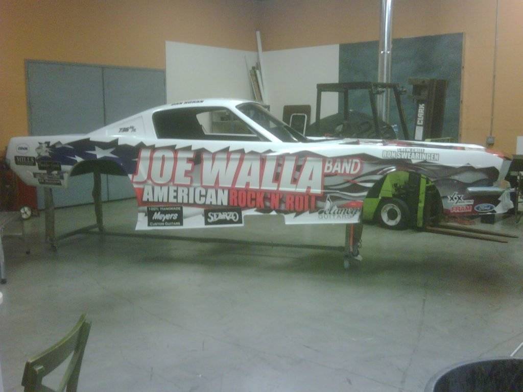 Premium Vehicle Wraps - Mustang Funny Car Example Of Vehicle Wrap 2