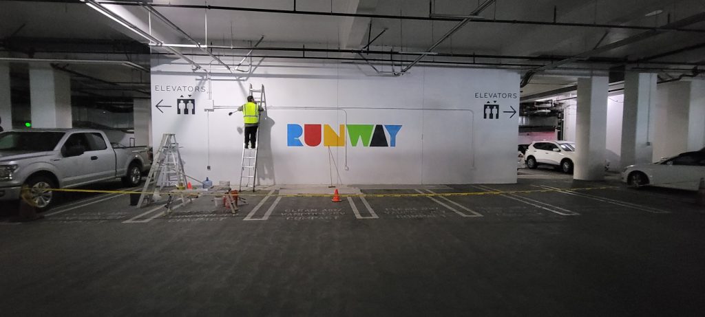 Runway Parking Wall Graphics 58