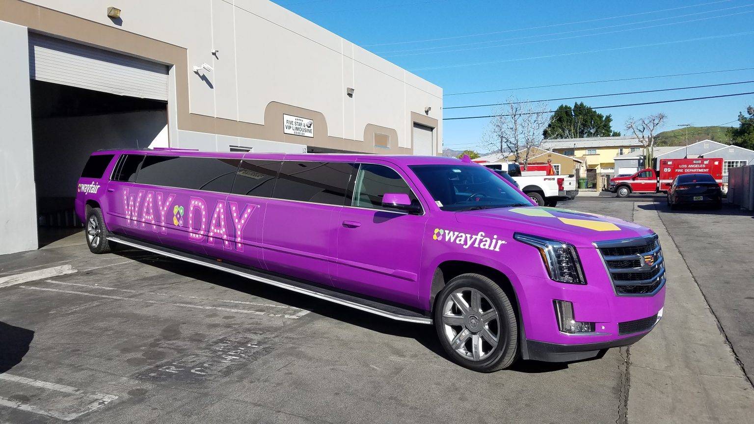 Wayfair Limo Example Of Vehicle Wrap 2